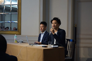 左:栗林 恵次郎様、右:上村 洋範様